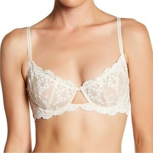 Free People 34B Daydreamer Balconette Bra Nude 900